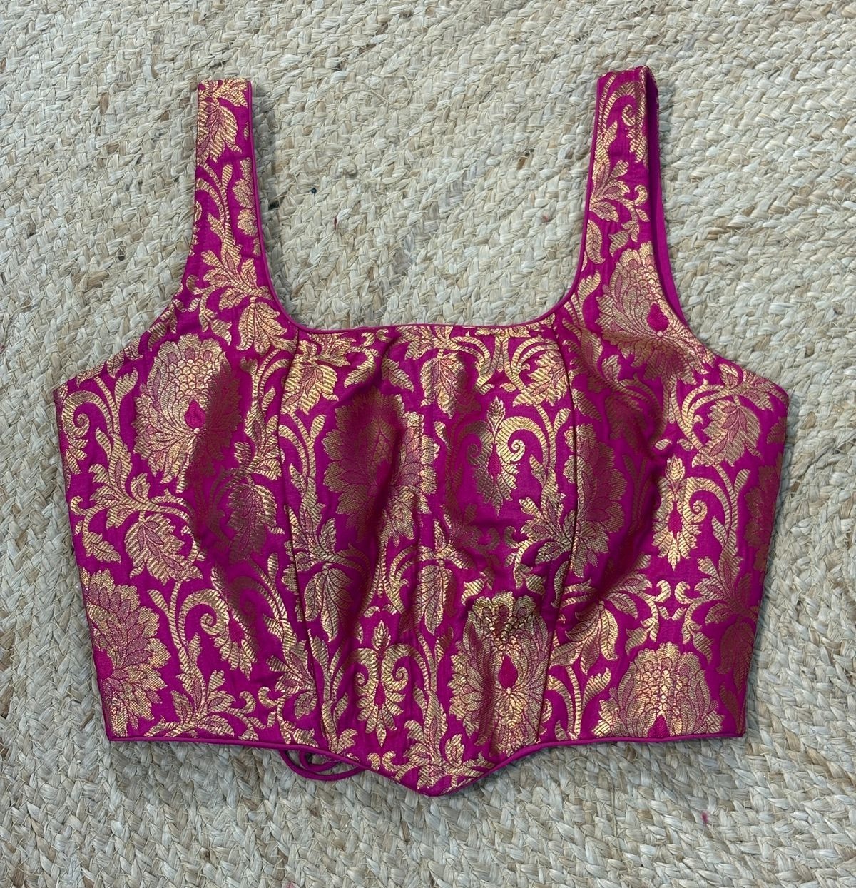 Pink Brocade blouse 