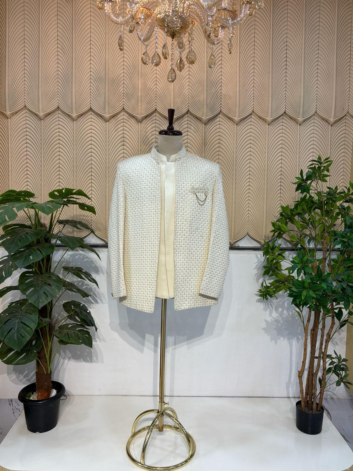 White Jacket jodhpuri 44