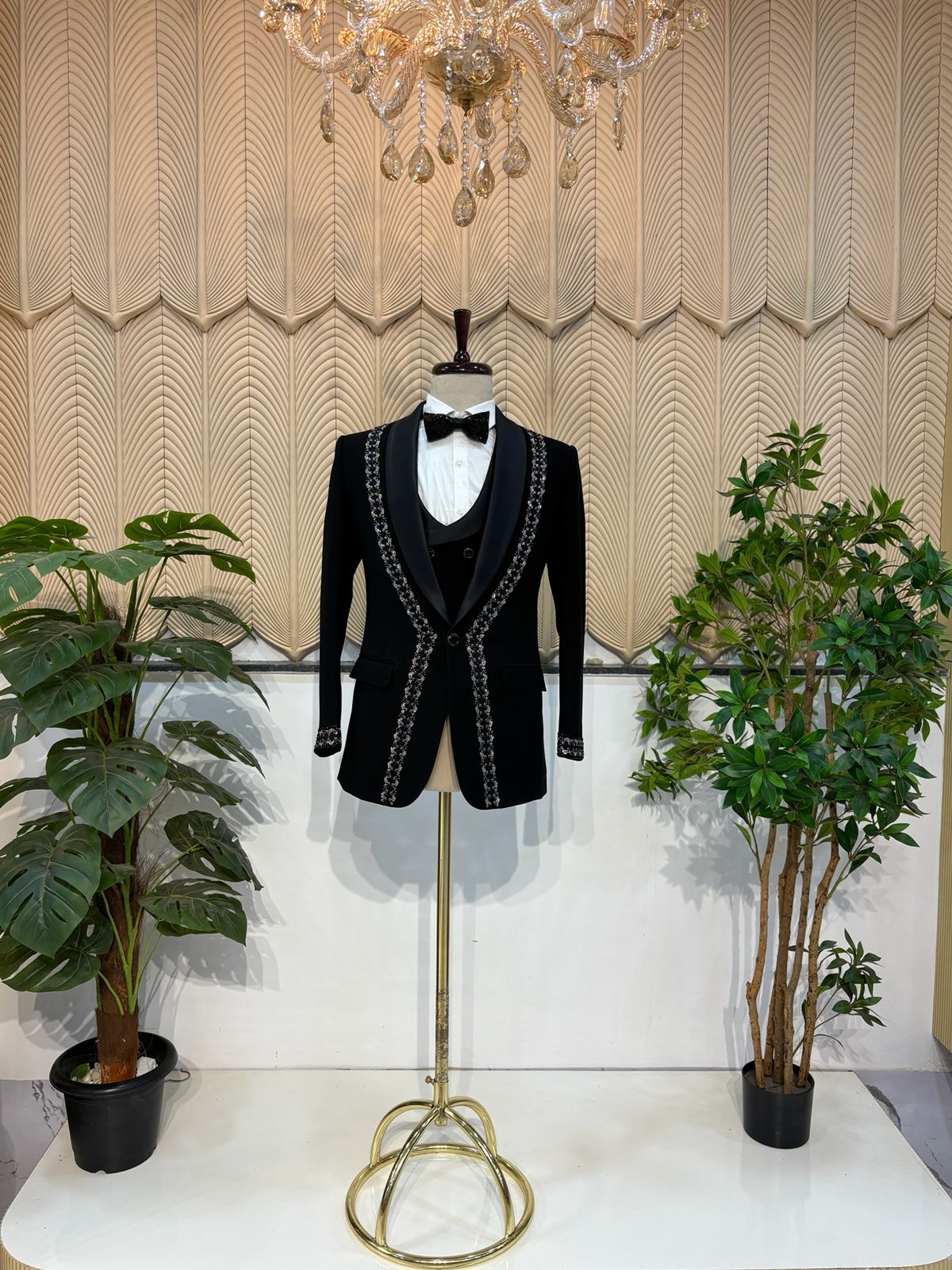 Black Silver Work Tuxedo 38
