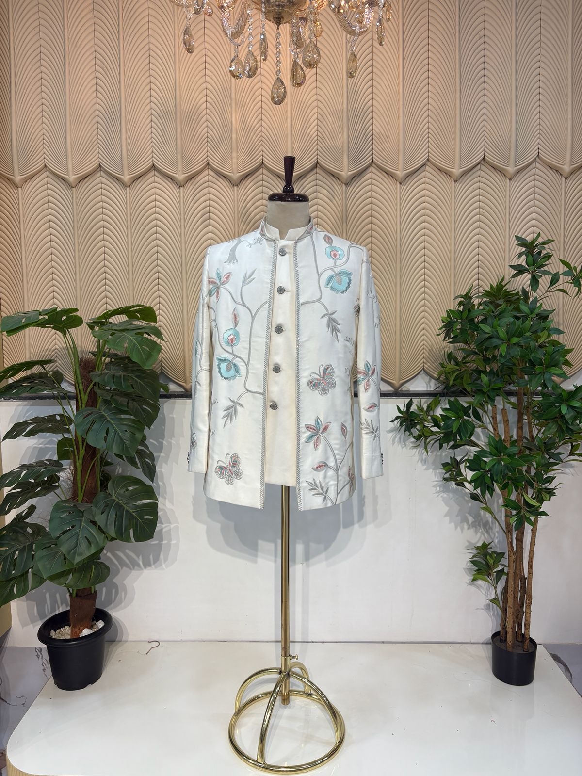 White Jacket Jodhpuri 44