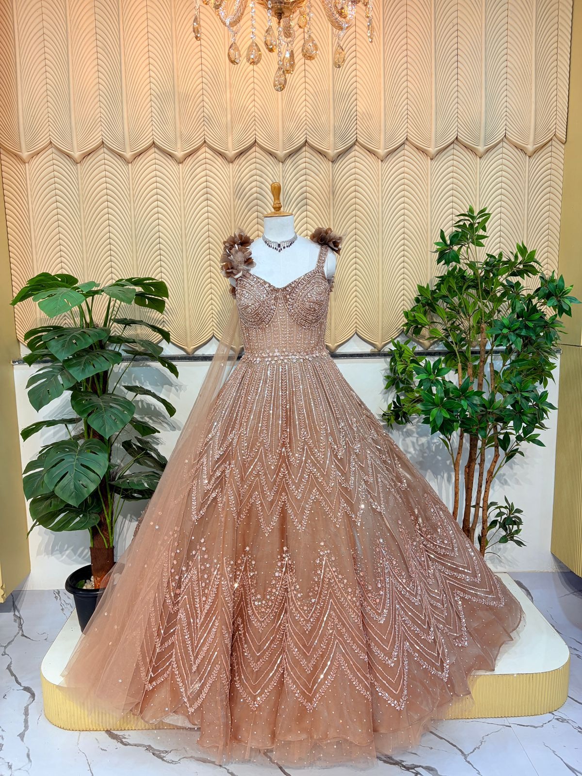 Rose gold Ball Gown 