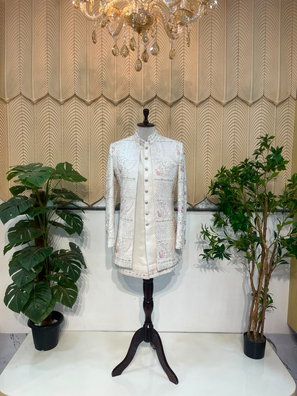 White indowestern  36