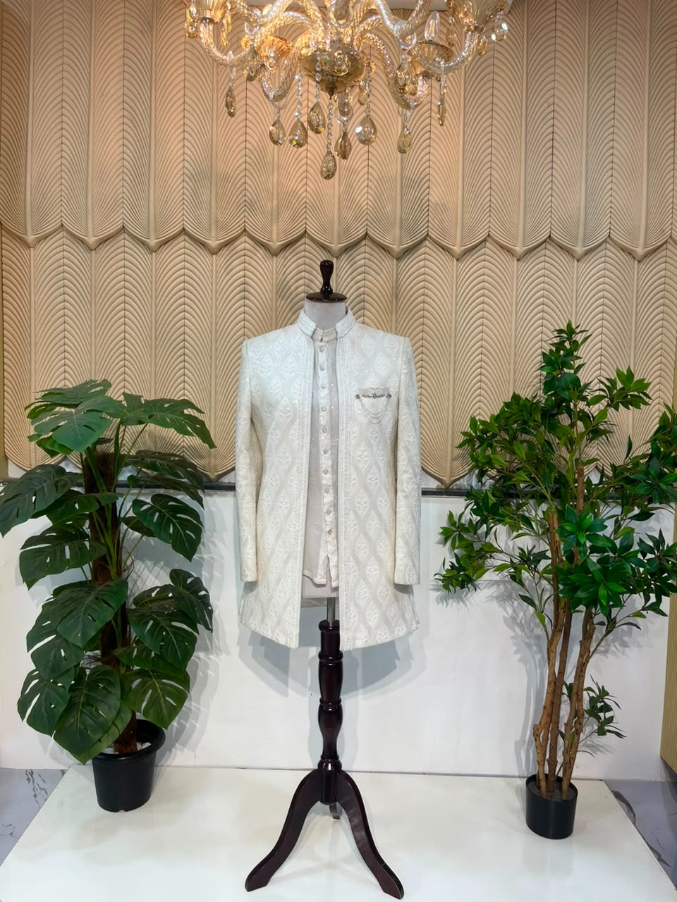 White indowestern 38