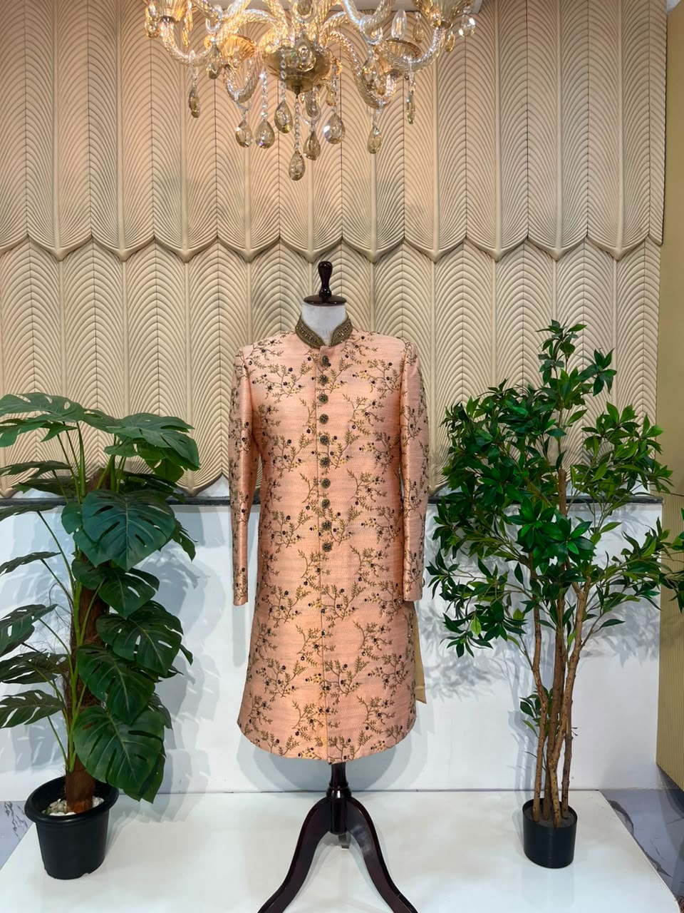 Peach Sherwani (38)