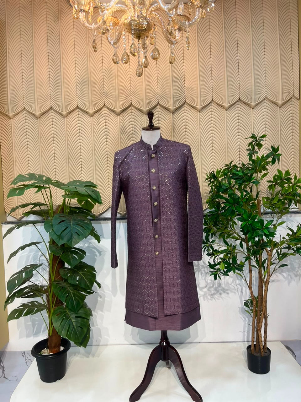Purple indowestern 38 