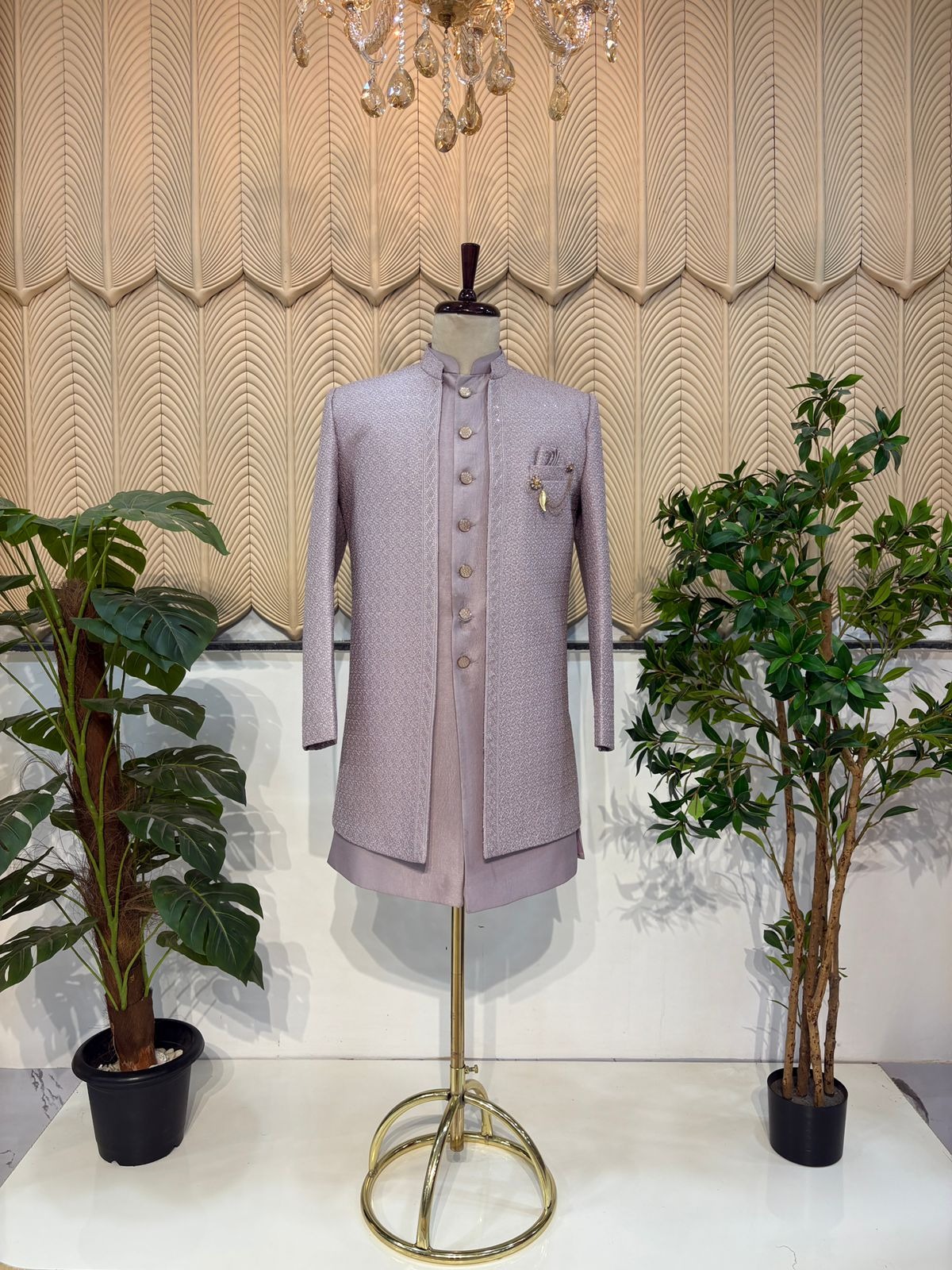 Lavender Jacket indowestern  40