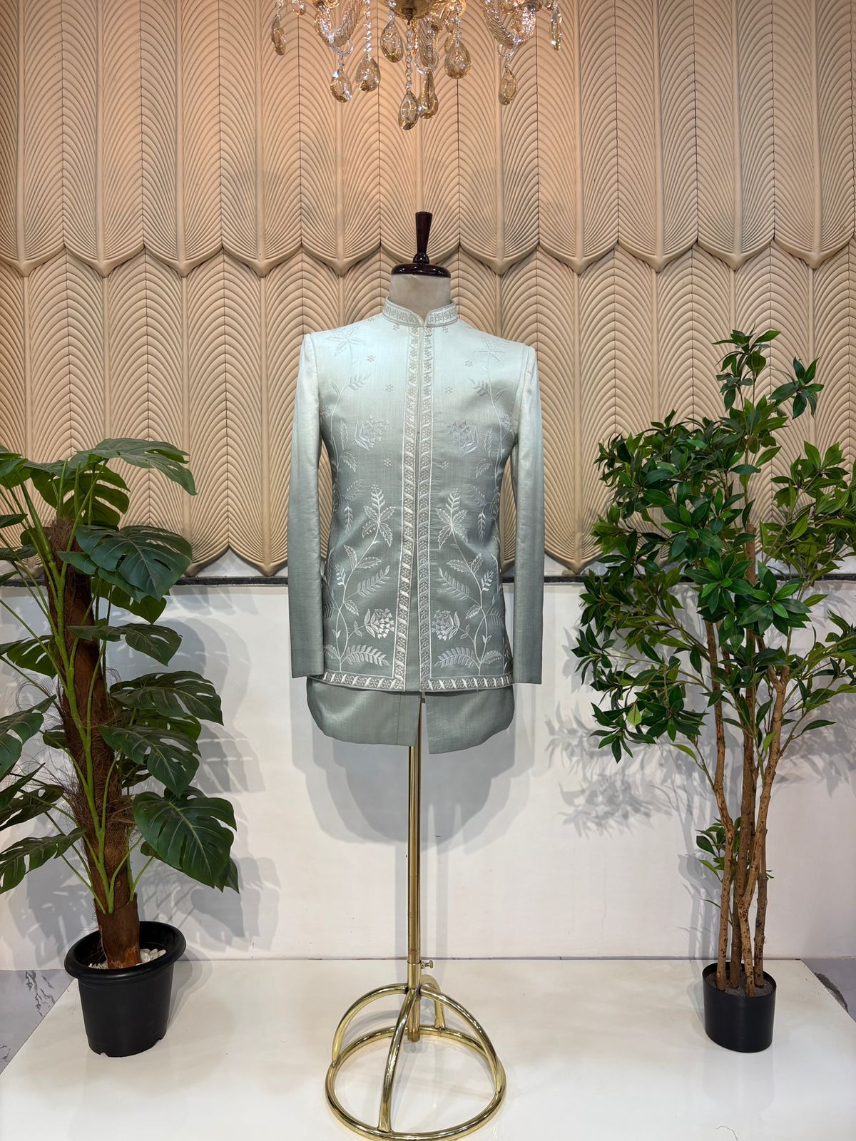 Green Shaded  Indowestern 40