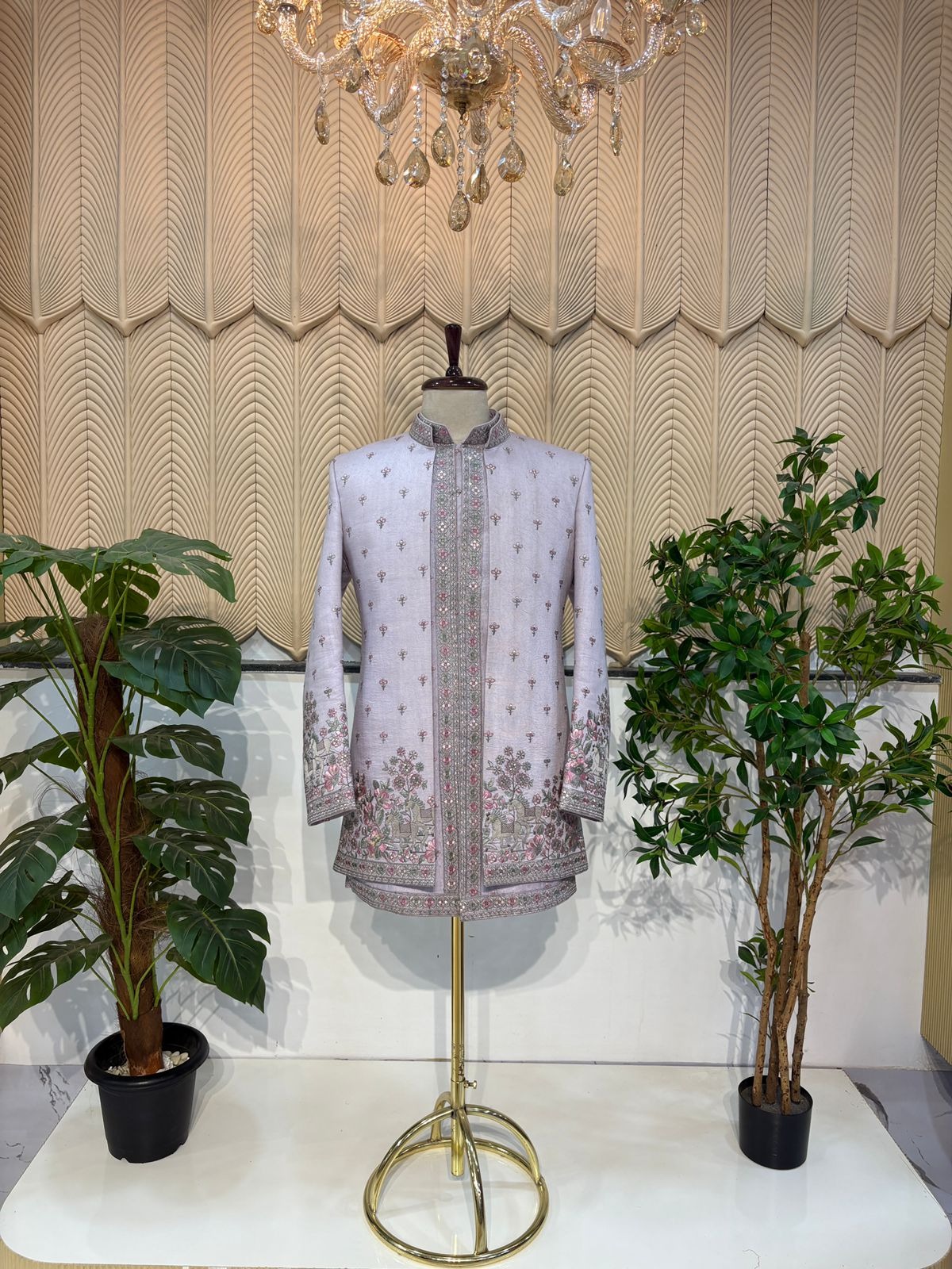 Lavender jacket indowestern 40  