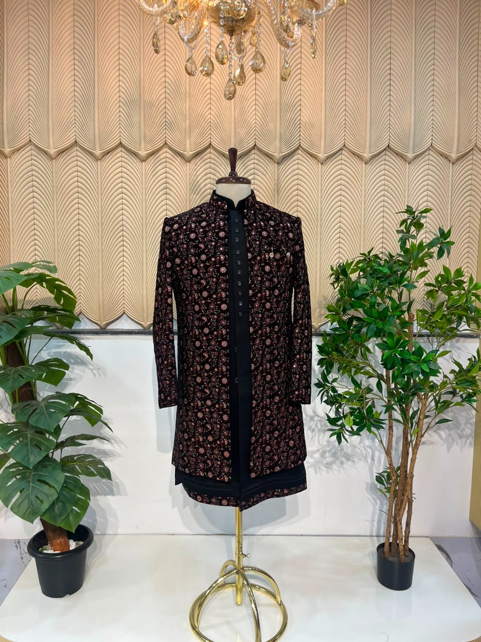 Black Jacket Sherwani 42