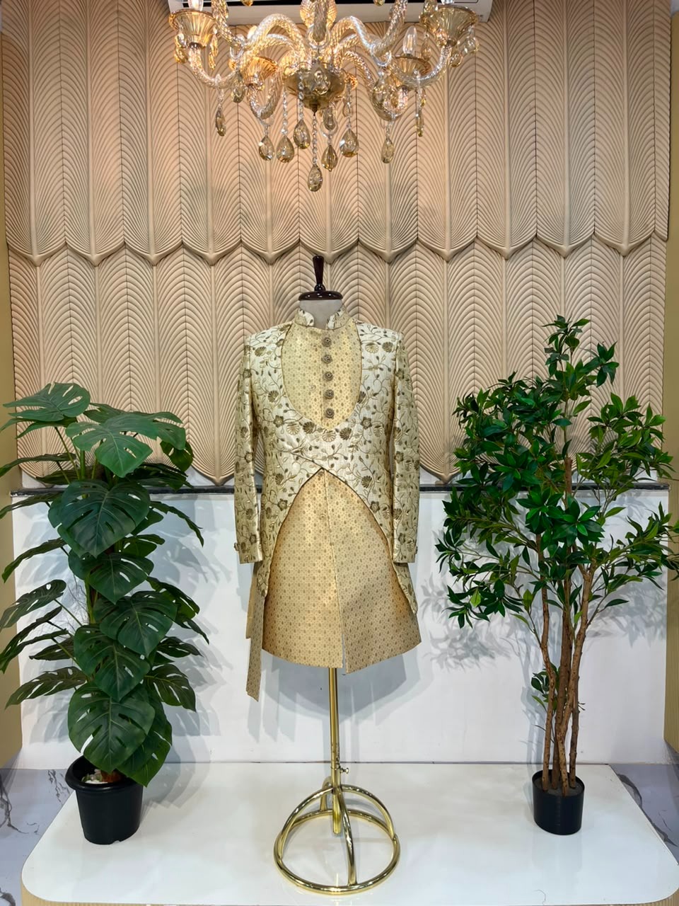 Golden Jacket Sherwani (38)