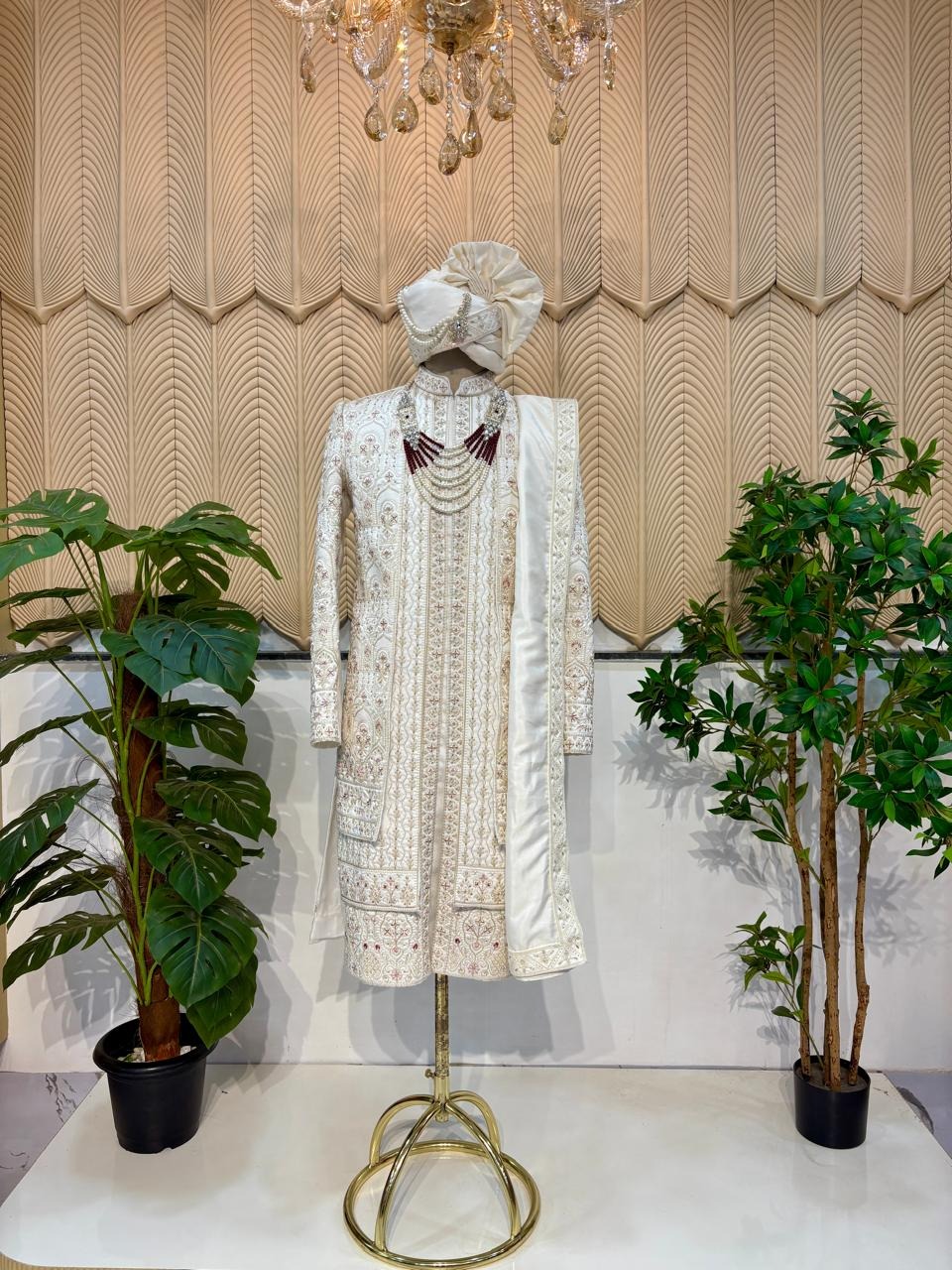 White Layer  sherwani 36