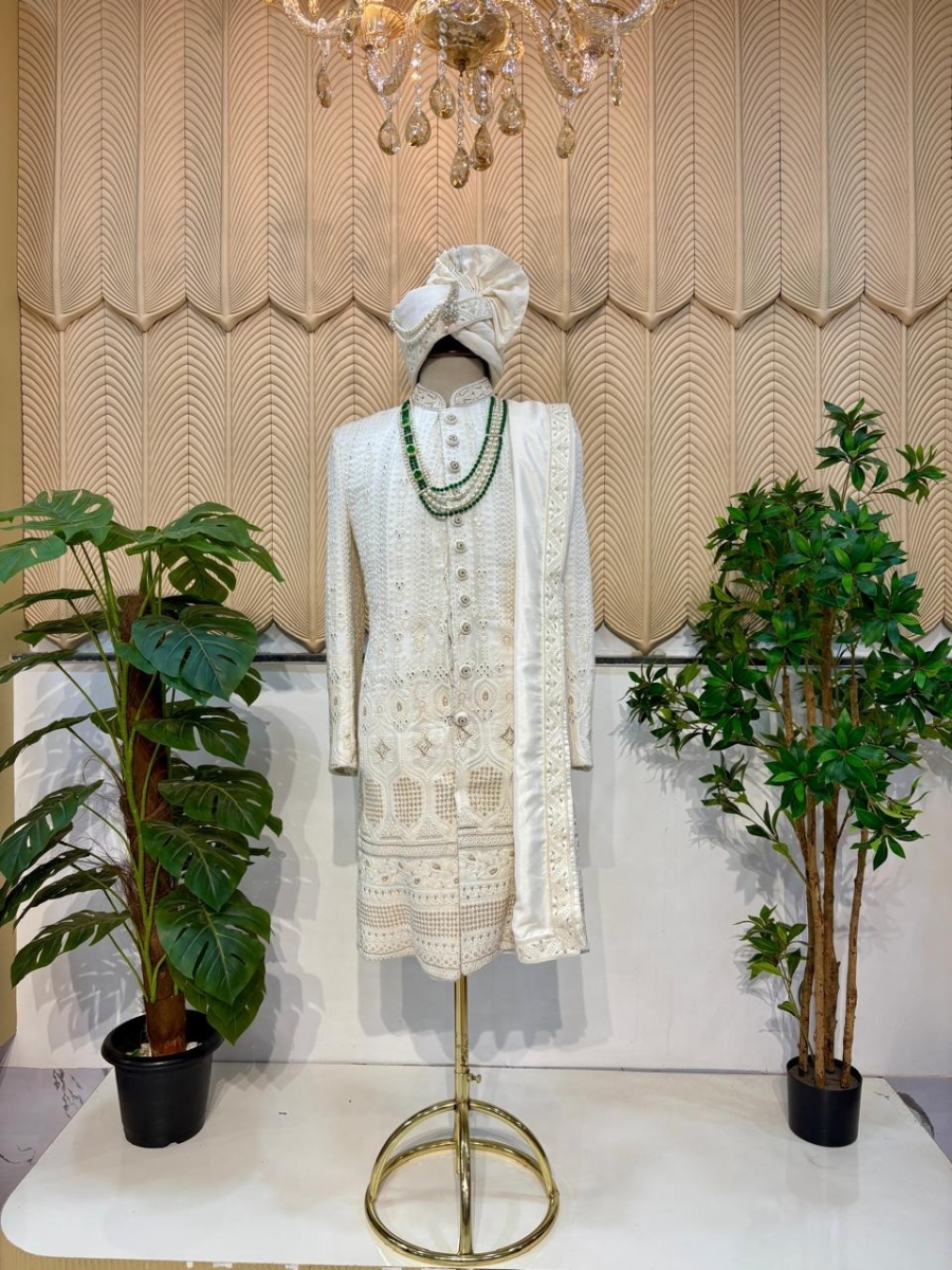 White Sherwani 40