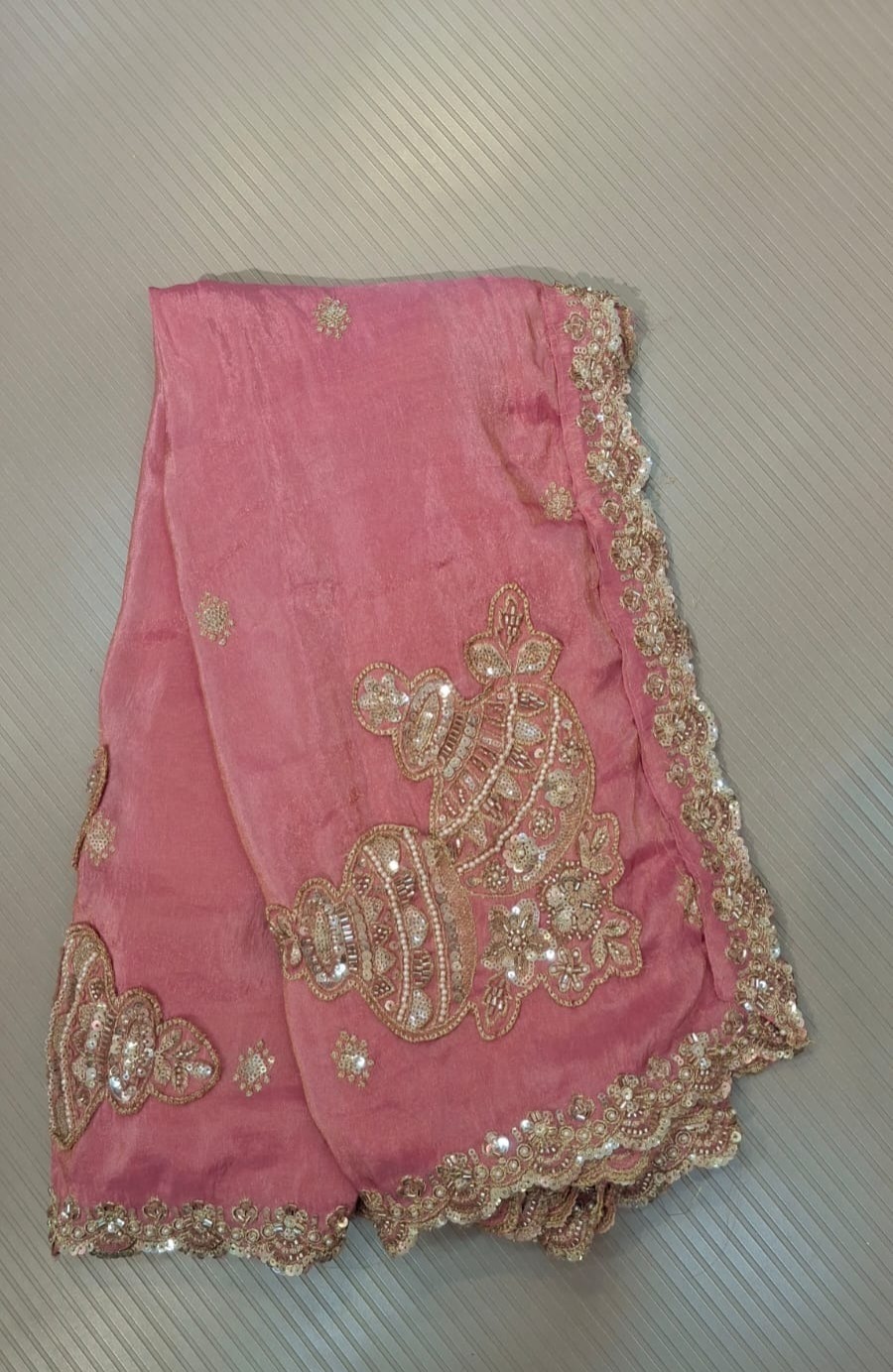 Baby pink dupatta 
