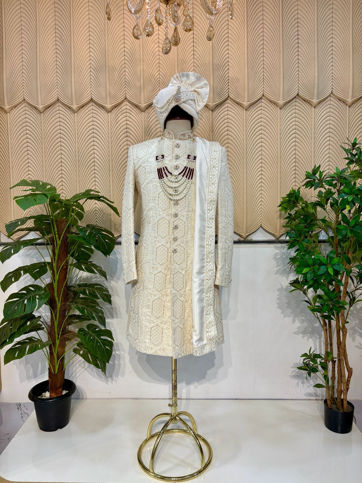 White Sherwani 38