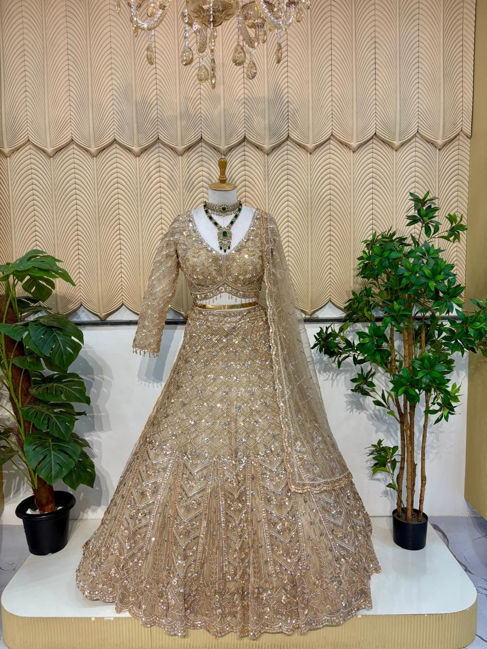 Golden Handwork Lehenga 
