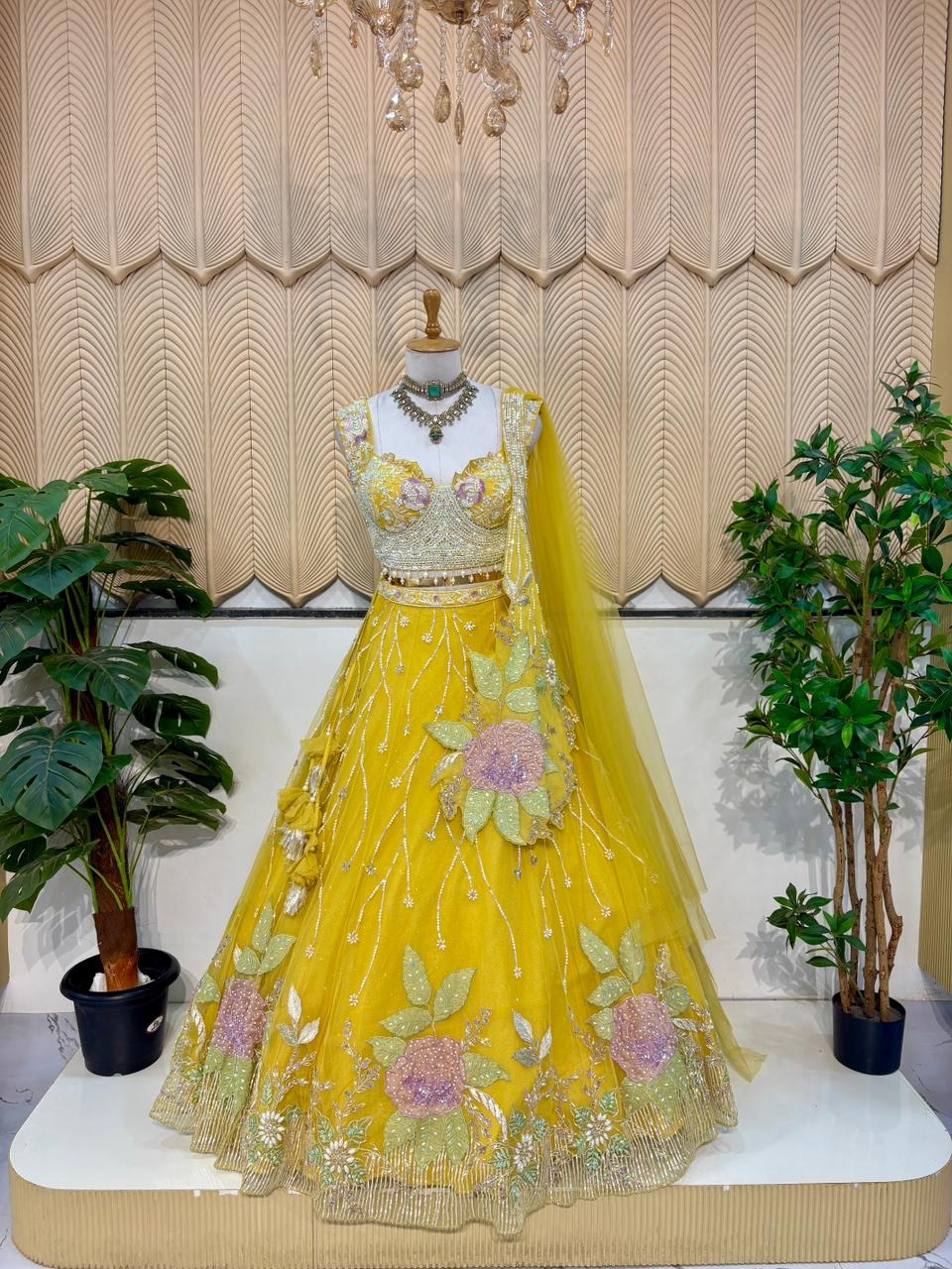 Yellow PDP Lehenga