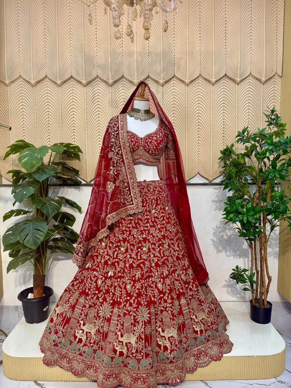 Red bridal lehenga new 