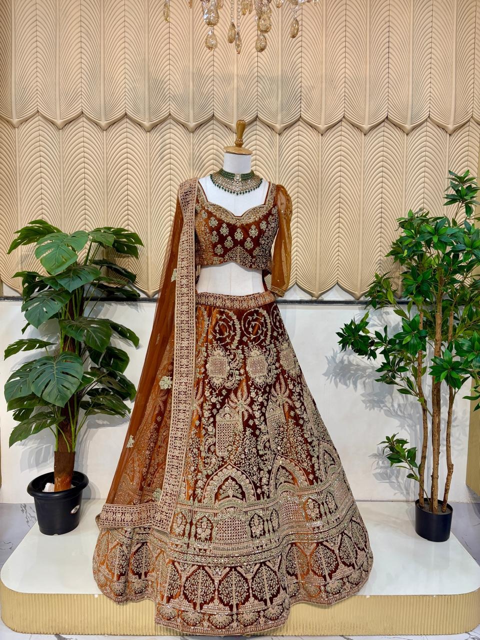 Brown Bridal Wedding Sutra lehenga 