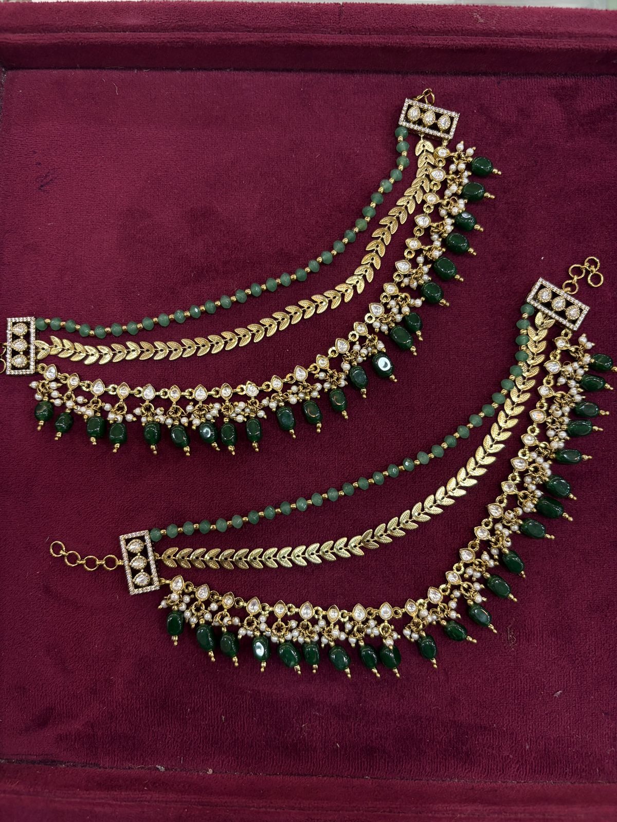 Green Kundan Vel 