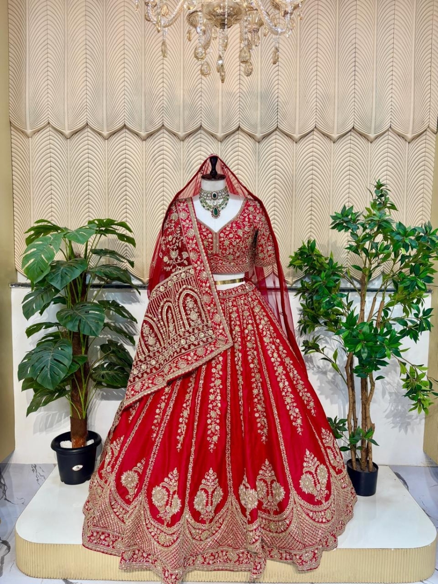 Red Bridal Lehanga