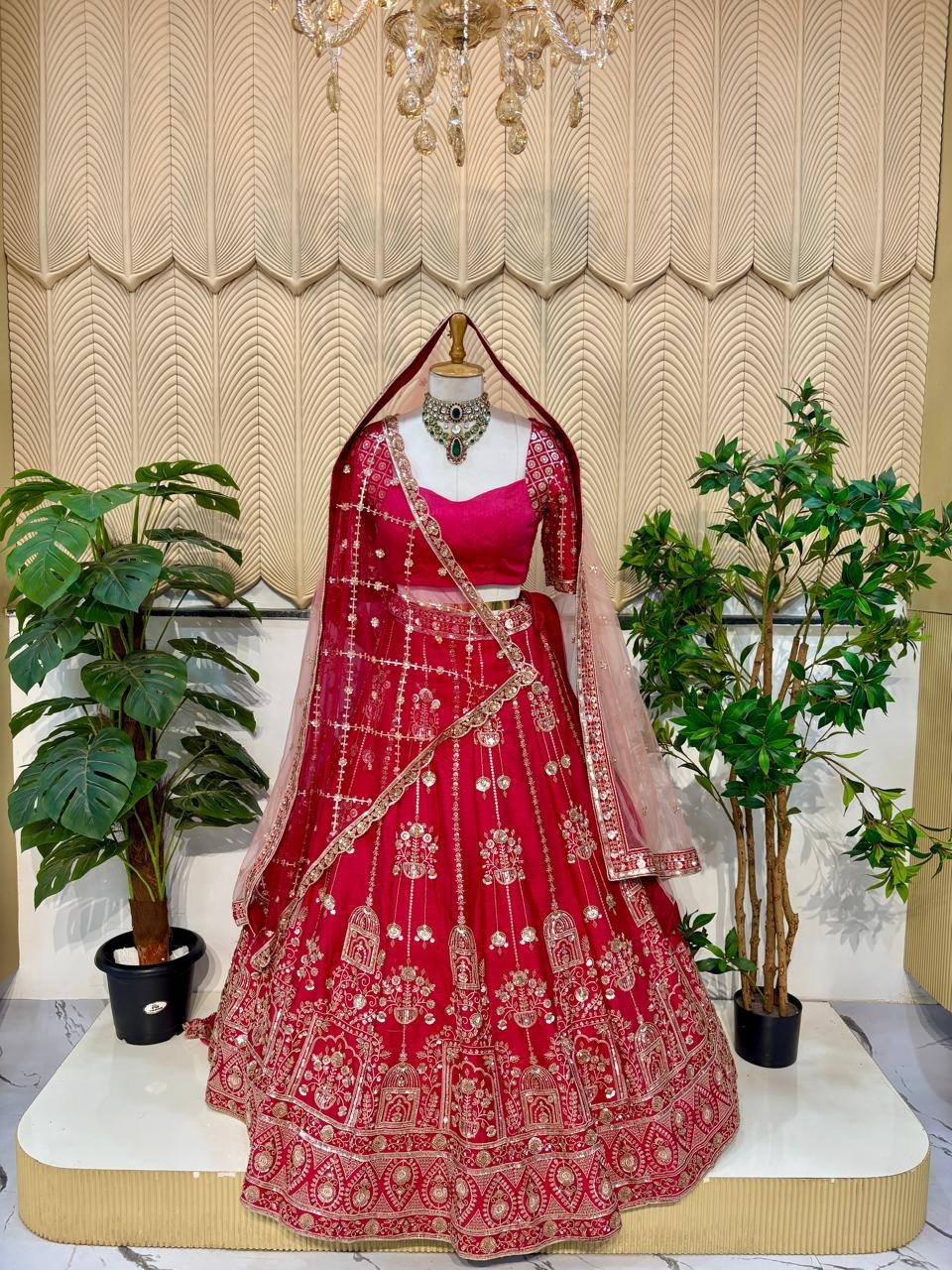 Pink Bridal Lehenga 