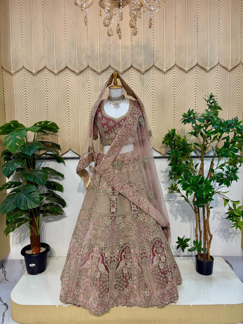 Pink New Bridal  Lehenga 