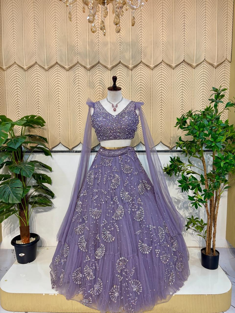 Lavender Lehenga