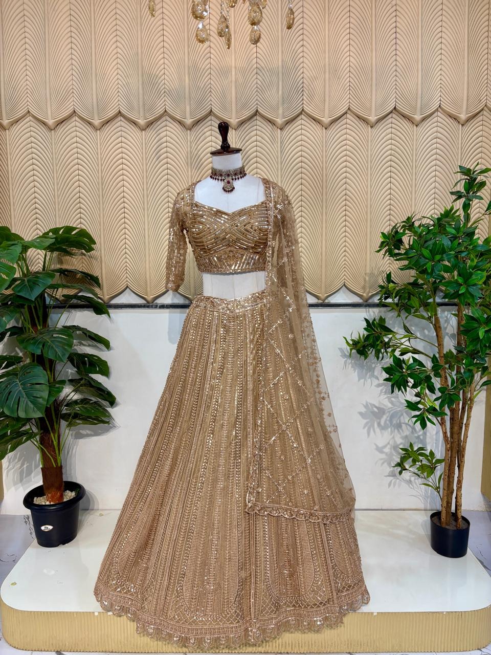 Golden Handwork Lehenga