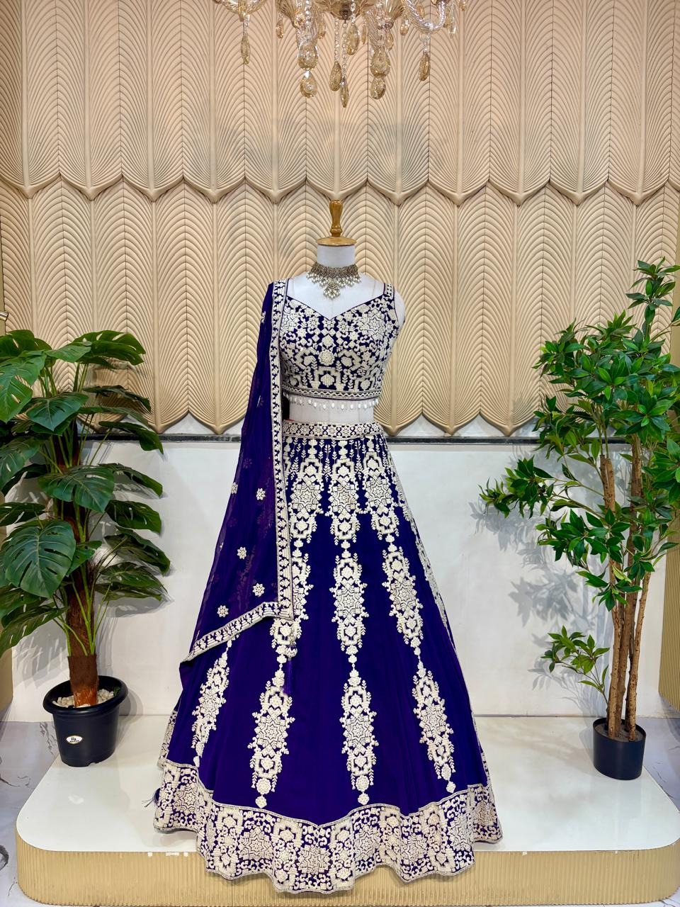 Purple lehenga 