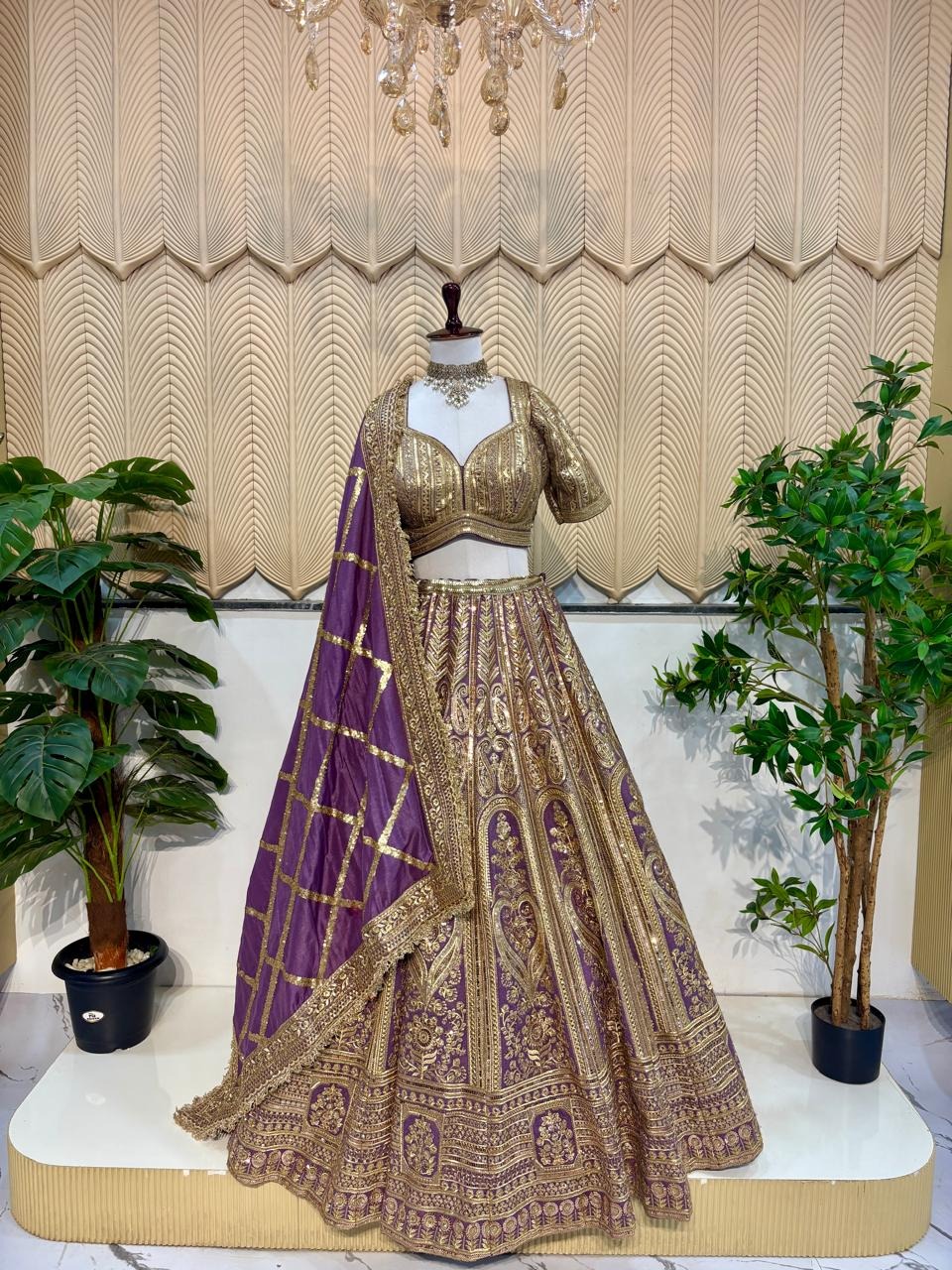 lavender Lehenga 