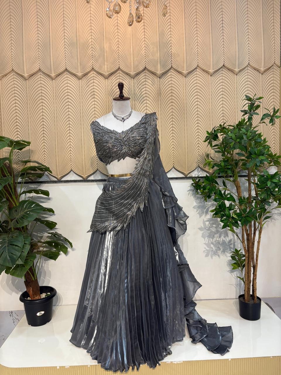 Grey Lehenga 