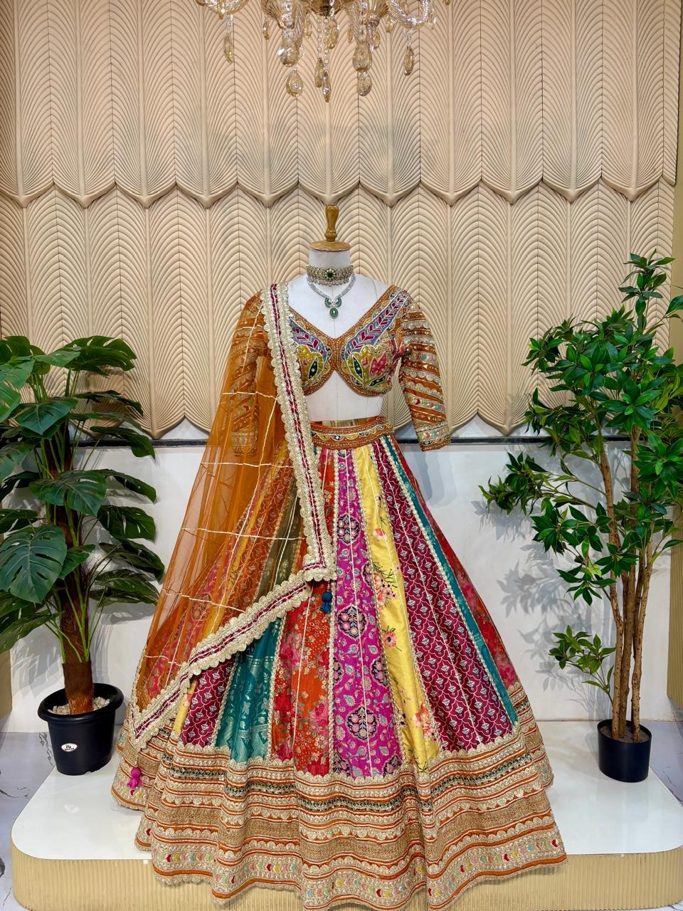 Multi colour lehenga 