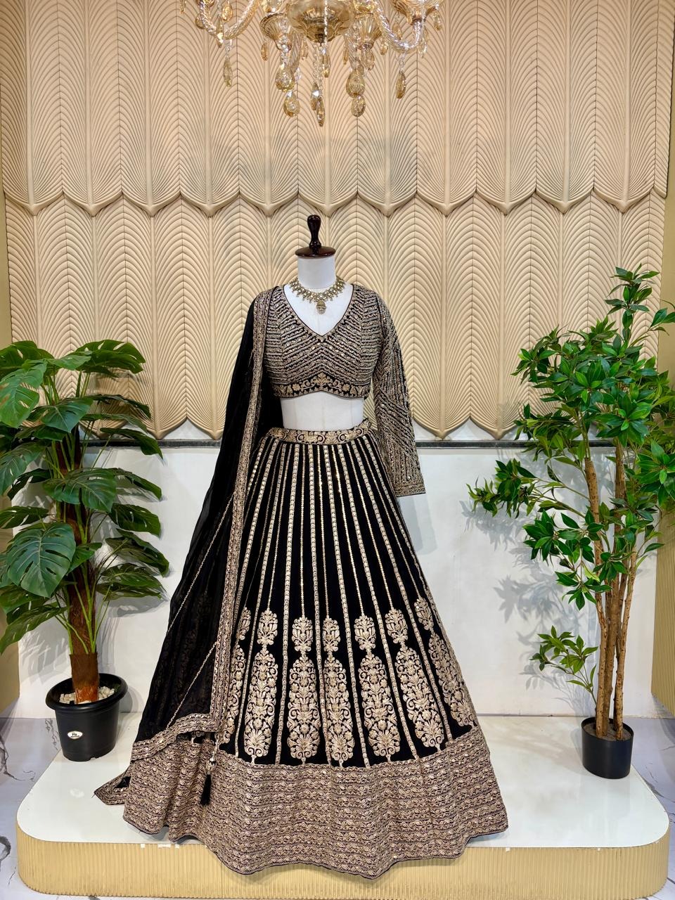 Black lehenga 