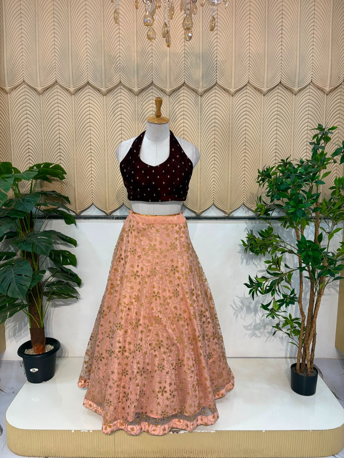 Peach Lehenga