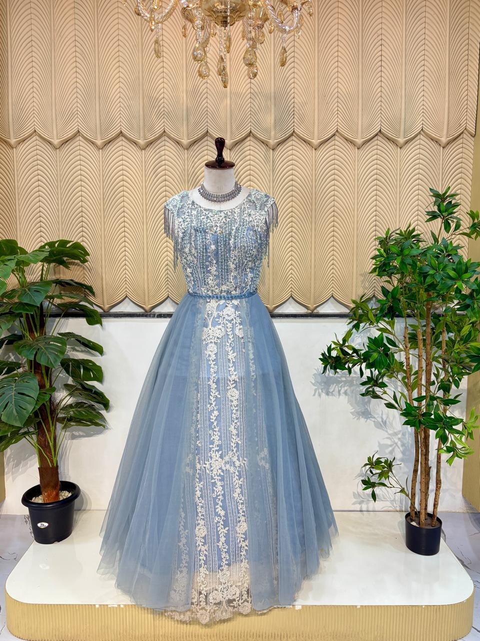 Sky Blue New Ball Gown