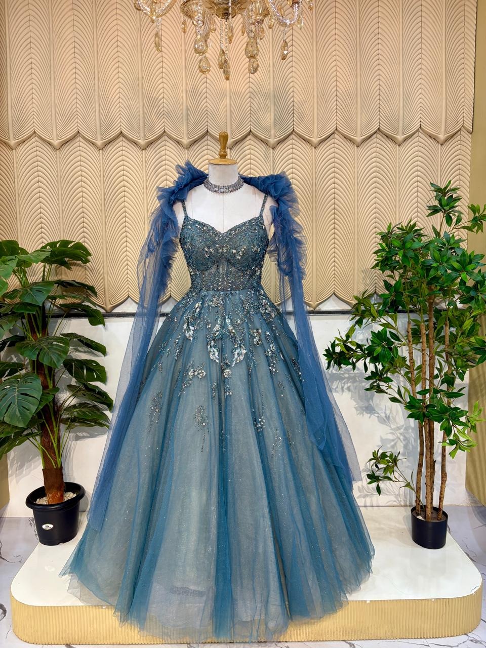 Blue Ball Gown