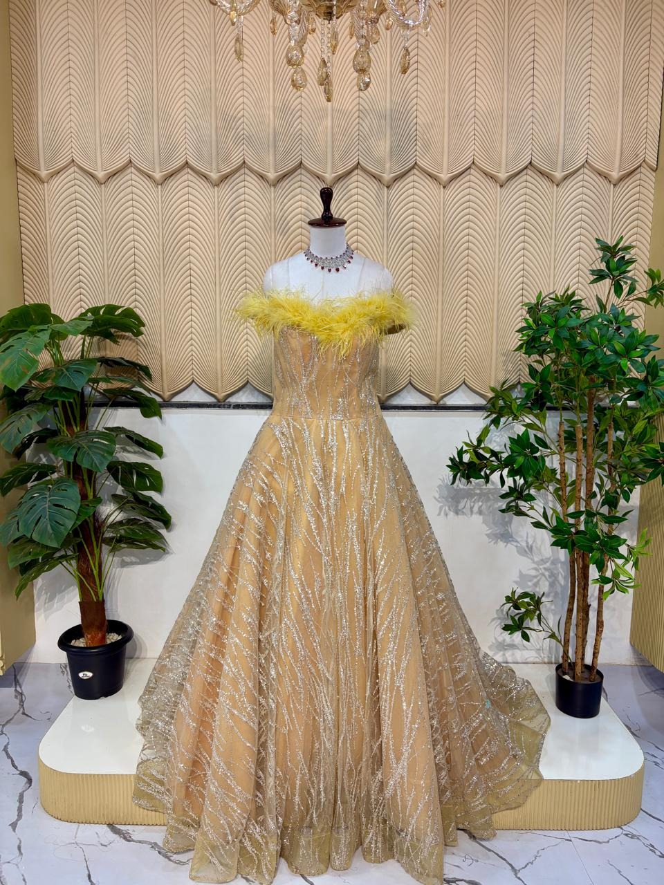 Yellow ball gown 