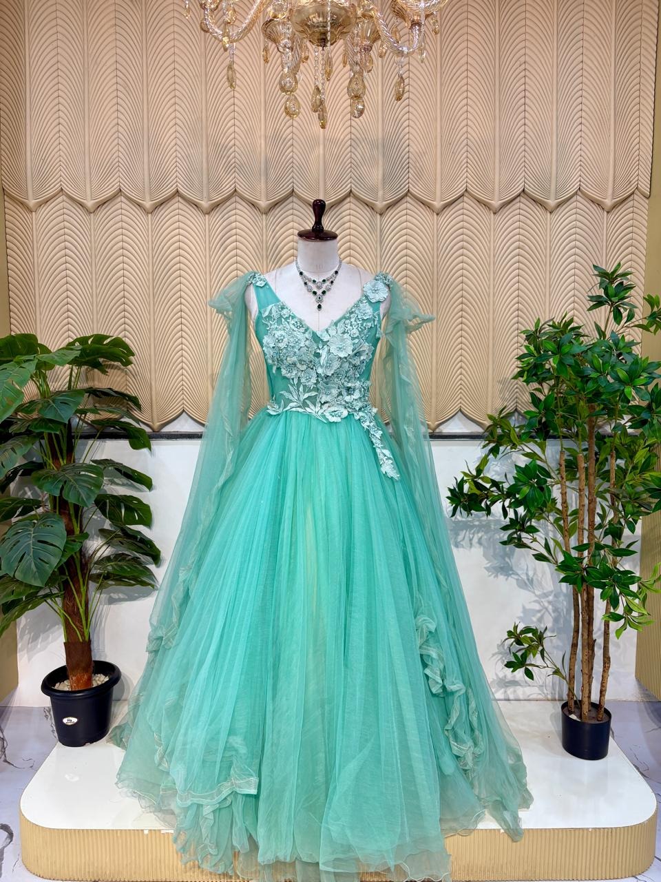 Mint Green Ball Gown