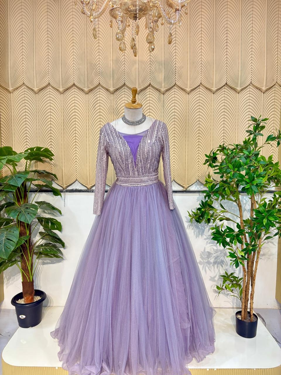 Lavender lilac ball gown 