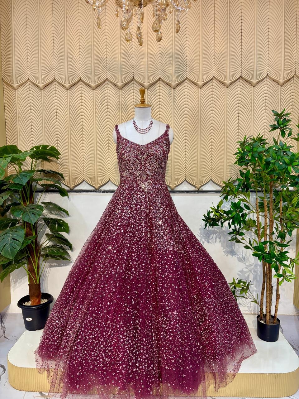Onion pink ball gown 