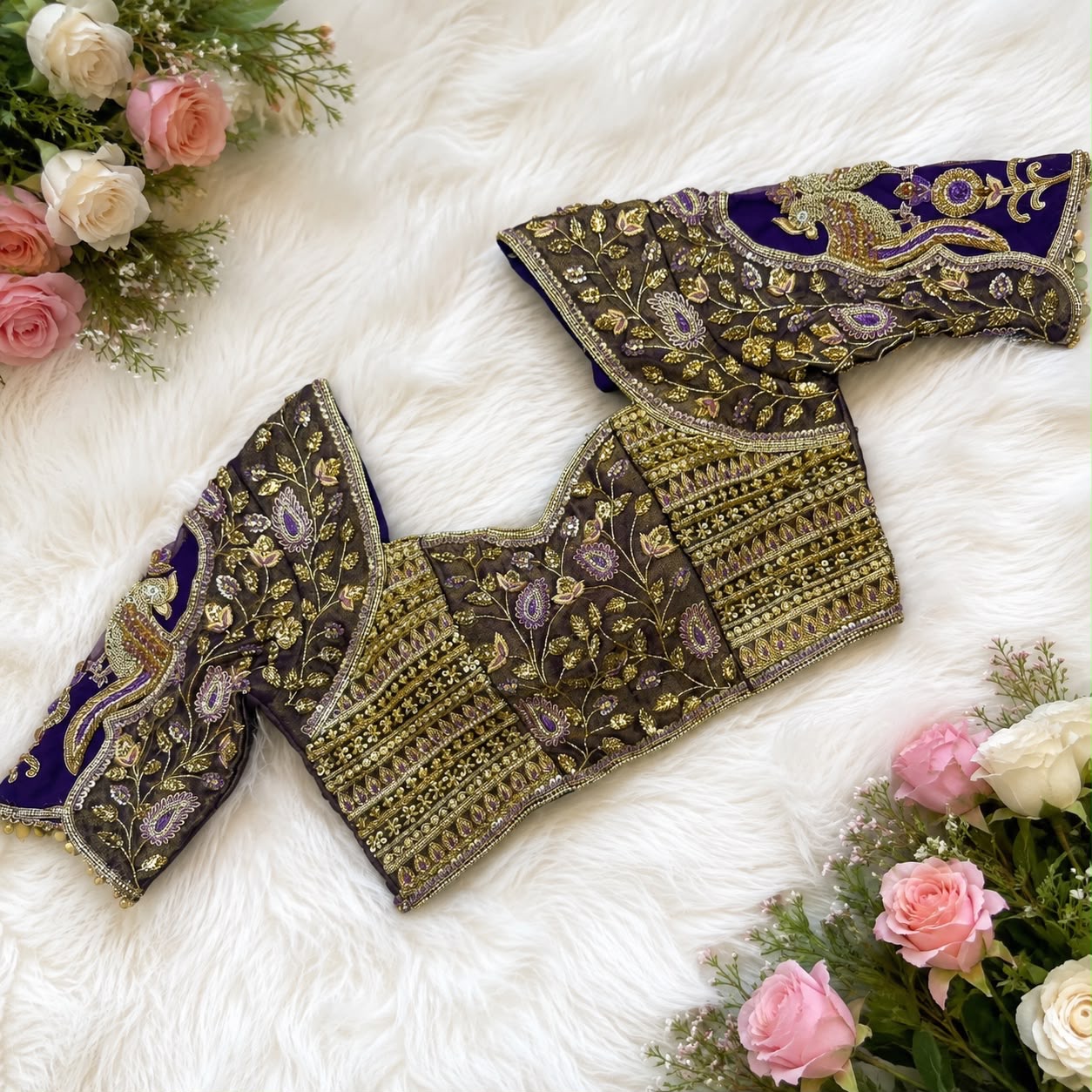 Purple Work blouse