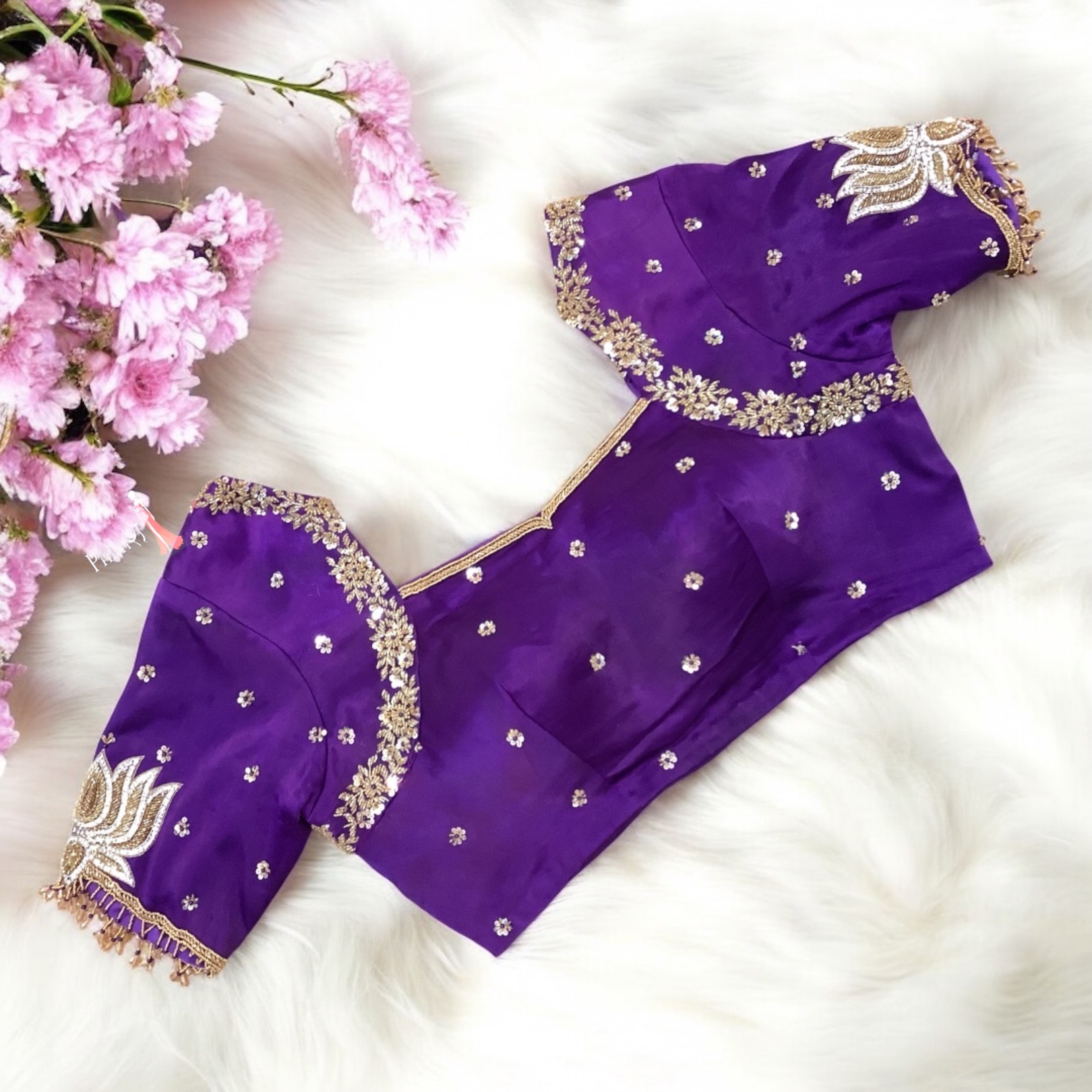 Purple lotus blouse 2