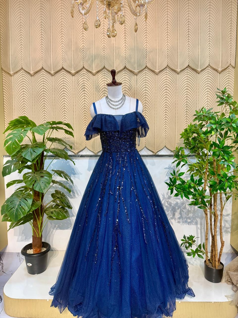 Dark Blue New Ball Gown 