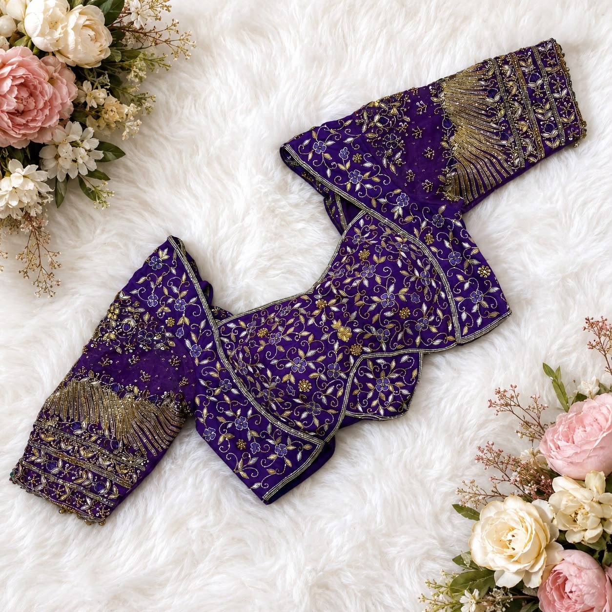 Purple Work Blouse