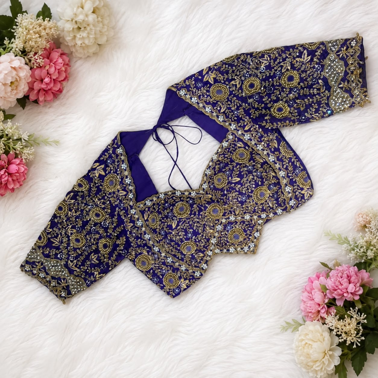 Purple work Blouse