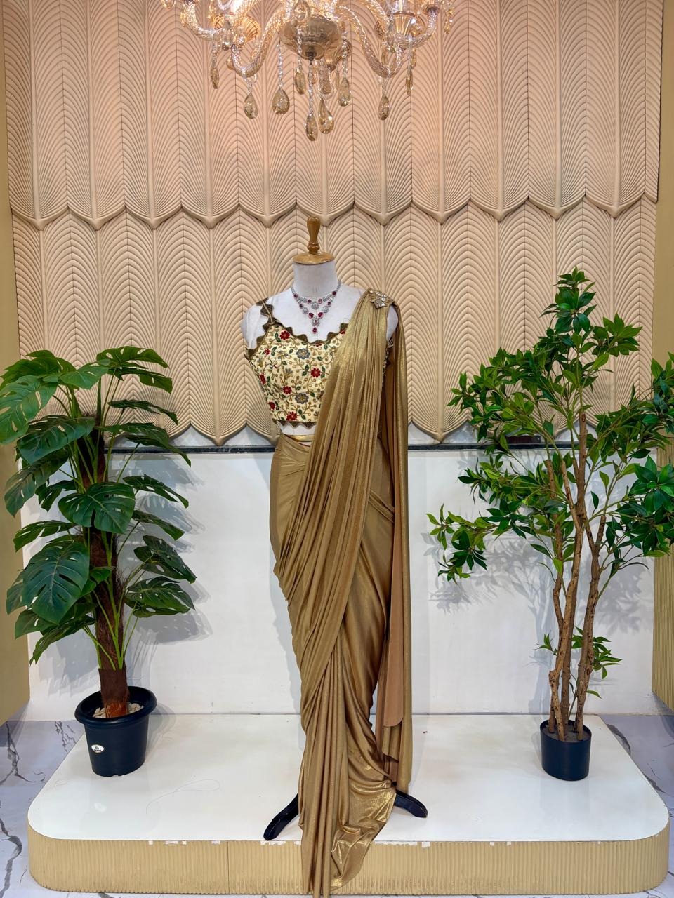 Golden Saree