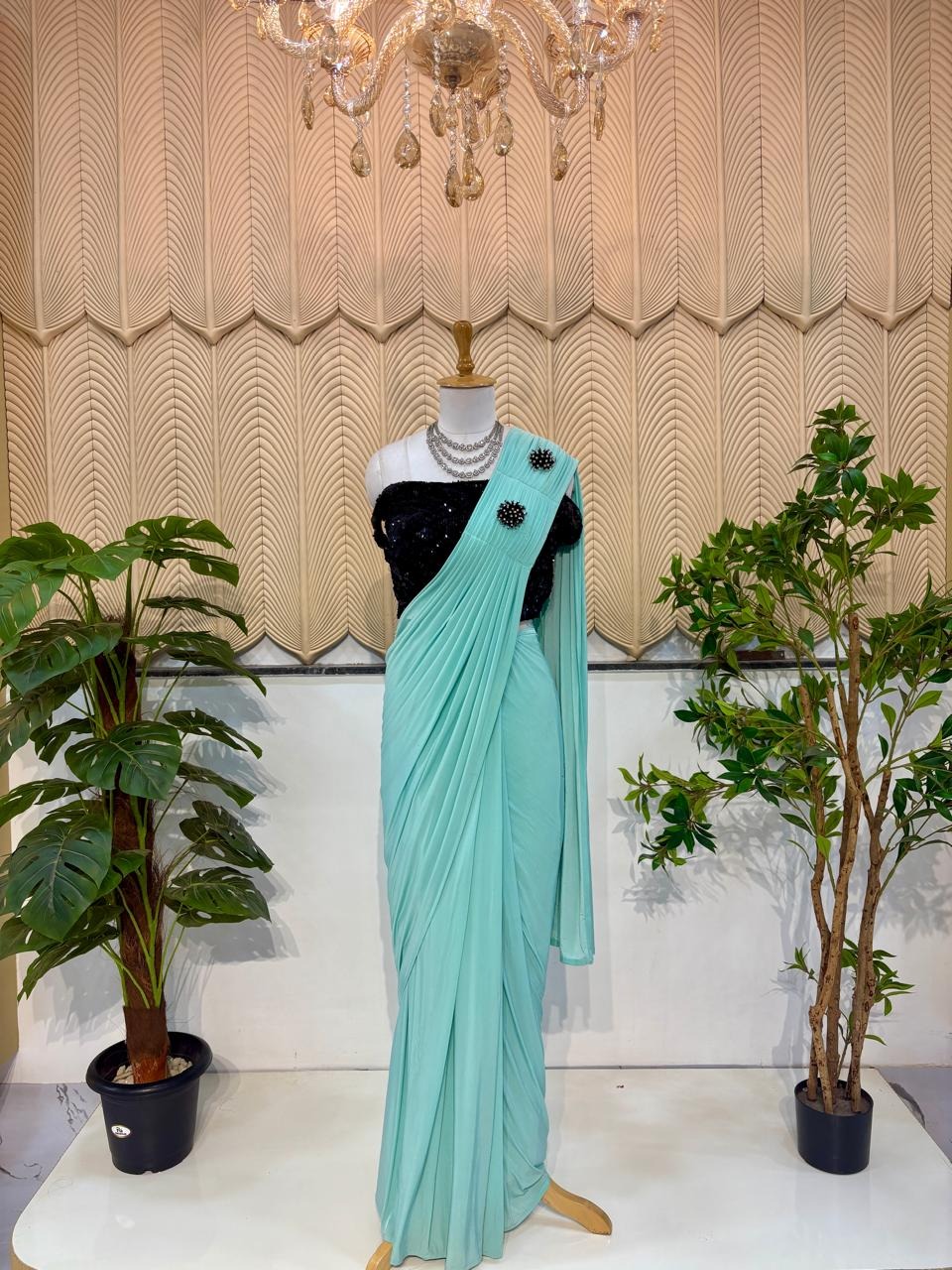 Blue saree 