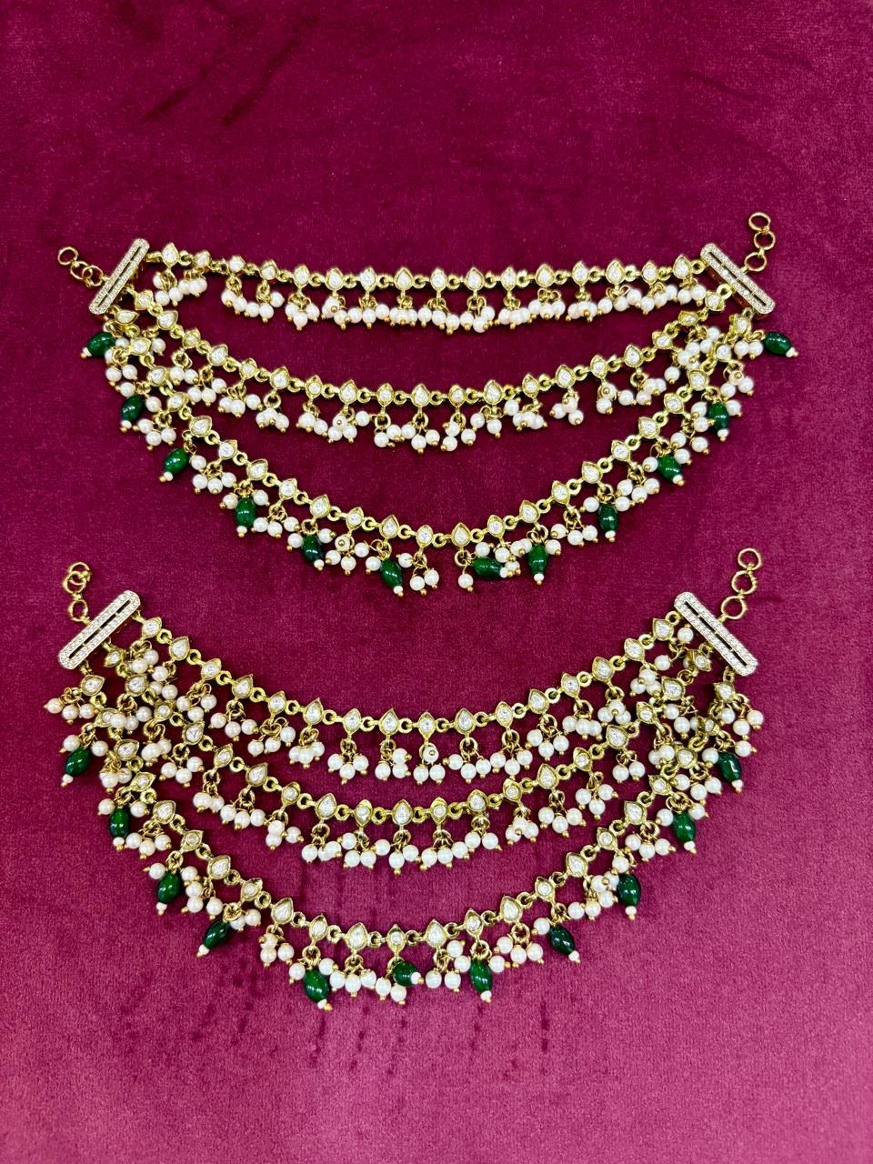 Green Kundan Vel 