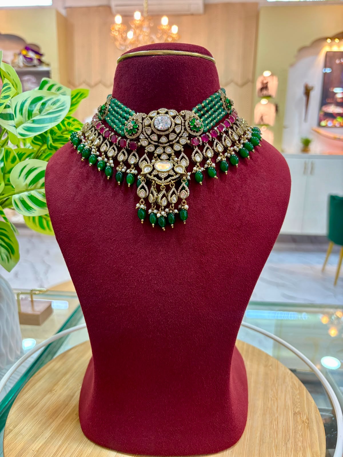 Multicolour Kundan set
