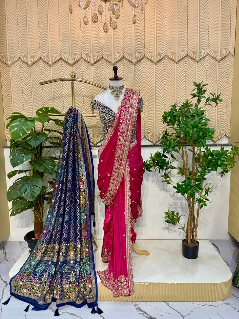 Pink Handwork Nawari